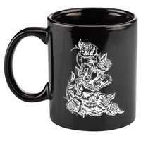 Skull Crown Biker Skull Gothic Heavy Metal 11oz C Handle Ceramic Mug