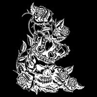 Skull Crown Biker Skull Gothic Heavy Metal Drawstring Bag