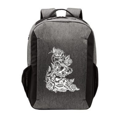 Skull Crown Biker Skull Gothic Heavy Metal Vector Backpack