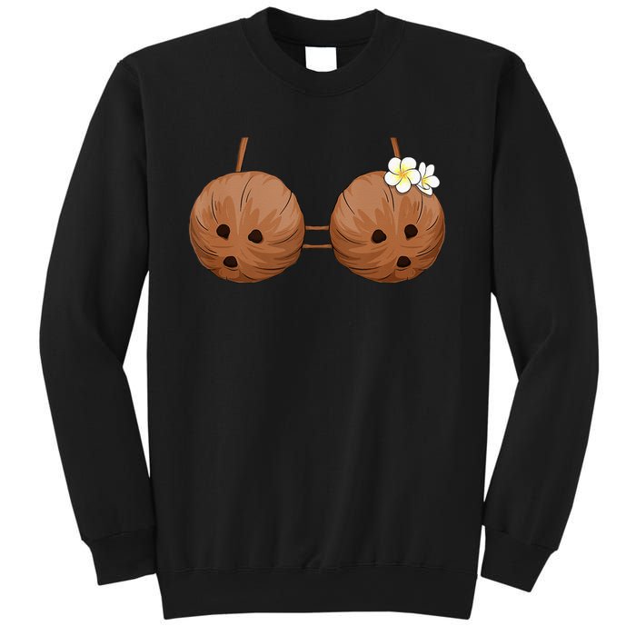 Summer Coconut Bra Halloween Costume Hawaii Aloha Beach Sweatshirt