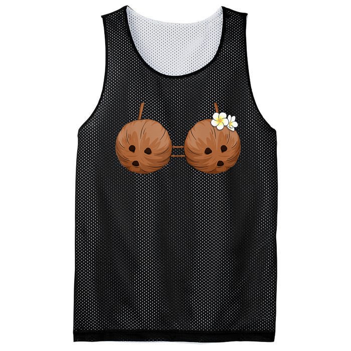 Summer Coconut Bra Halloween Costume Hawaii Aloha Beach Mesh Reversible Basketball Jersey Tank