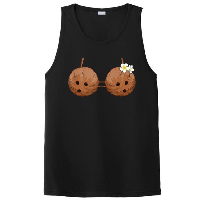 Summer Coconut Bra Halloween Costume Hawaii Aloha Beach PosiCharge Competitor Tank