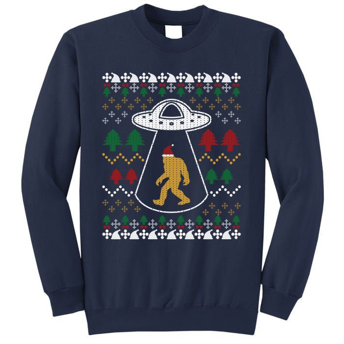 Santa Claus Bigfoot Ufo Sasquatch Ugly Christmas Sweater Sweatshirt