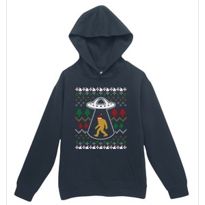 Santa Claus Bigfoot Ufo Sasquatch Ugly Christmas Sweater Urban Pullover Hoodie