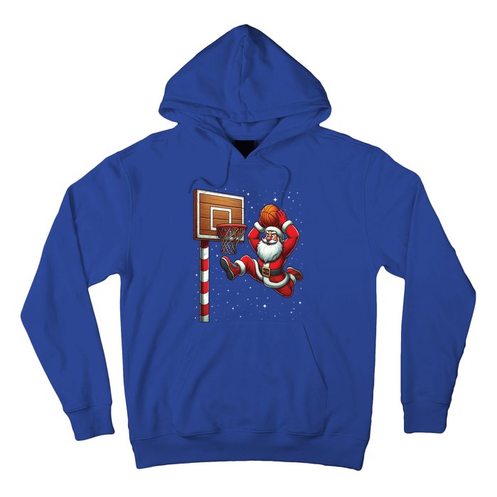 Santa Claus Basketball Player Christmas Snow Hoodie