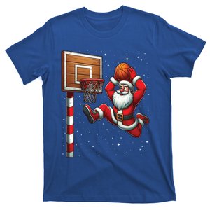 Santa Claus Basketball Player Christmas Snow T-Shirt