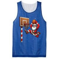 Santa Claus Basketball Player Christmas Snow Mesh Reversible Basketball Jersey Tank