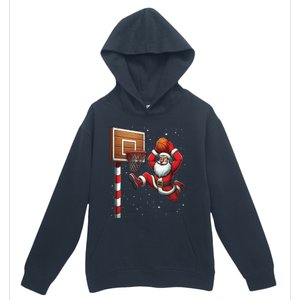 Santa Claus Basketball Player Christmas Snow Urban Pullover Hoodie