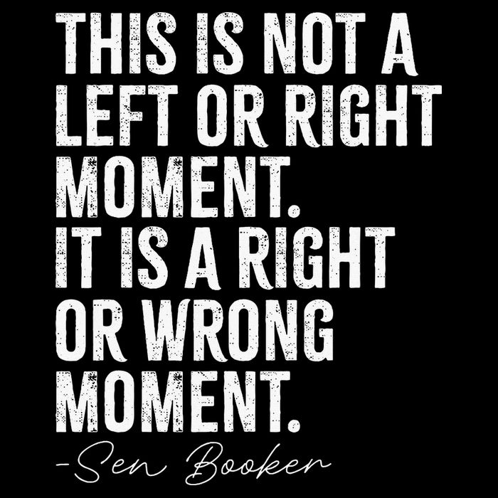 Senator Cory Booker This Is Not A Left Or Right Moment Mousepad