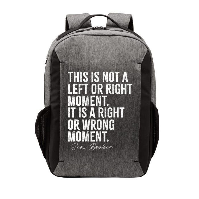 Senator Cory Booker This Is Not A Left Or Right Moment Vector Backpack