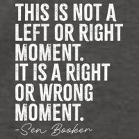 Senator Cory Booker This Is Not A Left Or Right Moment Vector Backpack