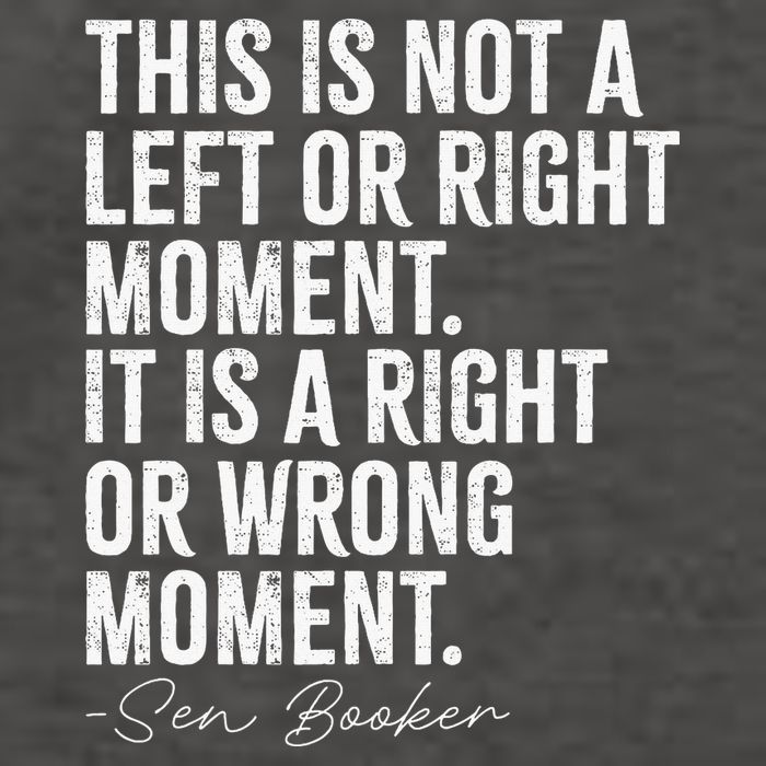 Senator Cory Booker This Is Not A Left Or Right Moment Vector Backpack