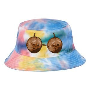 Summer Coconut Bra Halloween Costume Funny Outfit Tie Dye Newport Bucket Hat