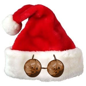 Summer Coconut Bra Halloween Costume Funny Outfit Premium Christmas Santa Hat