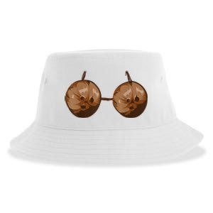 Summer Coconut Bra Halloween Costume Funny Outfit Sustainable Bucket Hat