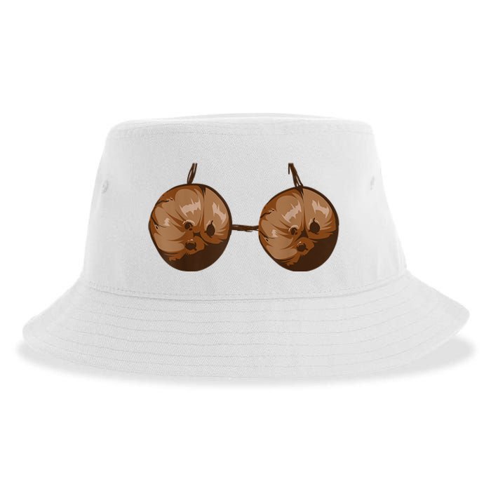 Summer Coconut Bra Halloween Costume Funny Outfit Sustainable Bucket Hat