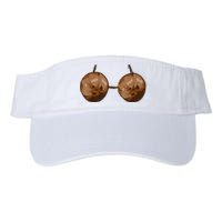 Summer Coconut Bra Halloween Costume Funny Outfit Valucap Bio-Washed Visor