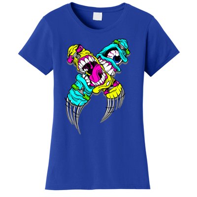 Skateboarding Comic Book Cartoon Skateboard Gift Women's T-Shirt