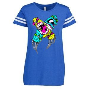 Skateboarding Comic Book Cartoon Skateboard Gift Enza Ladies Jersey Football T-Shirt