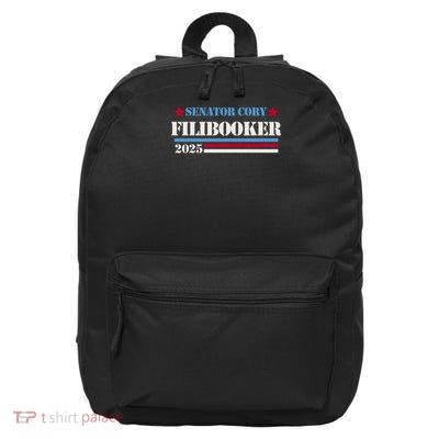Senator Cory Booker Filibuster Cory FiliBooker New Jersey 16 in Basic Backpack