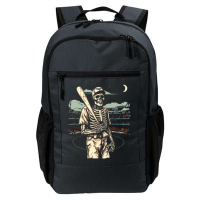 Spooky Creepy Baseball Skeleton Halloween Boy Daily Commute Backpack