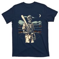 Spooky Creepy Baseball Skeleton Halloween Boy T-Shirt