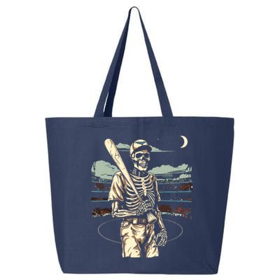 Spooky Creepy Baseball Skeleton Halloween Boy 25L Jumbo Tote