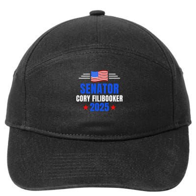 Senator Cory Booker Filibuster Cory FiliBooker New Jersey 7-Panel Snapback Hat