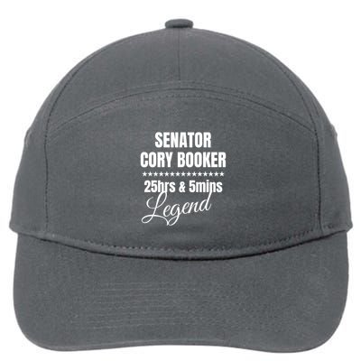Senator Cory Booker 25 Hours 2025 Filibuster Senate Saying 7-Panel Snapback Hat