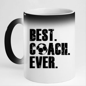 SOCCER COACH BEST COACH EVER SOCCER GIFT 11oz Black Color Changing Mug