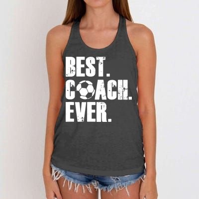 SOCCER COACH BEST COACH EVER SOCCER GIFT Women's Knotted Racerback Tank