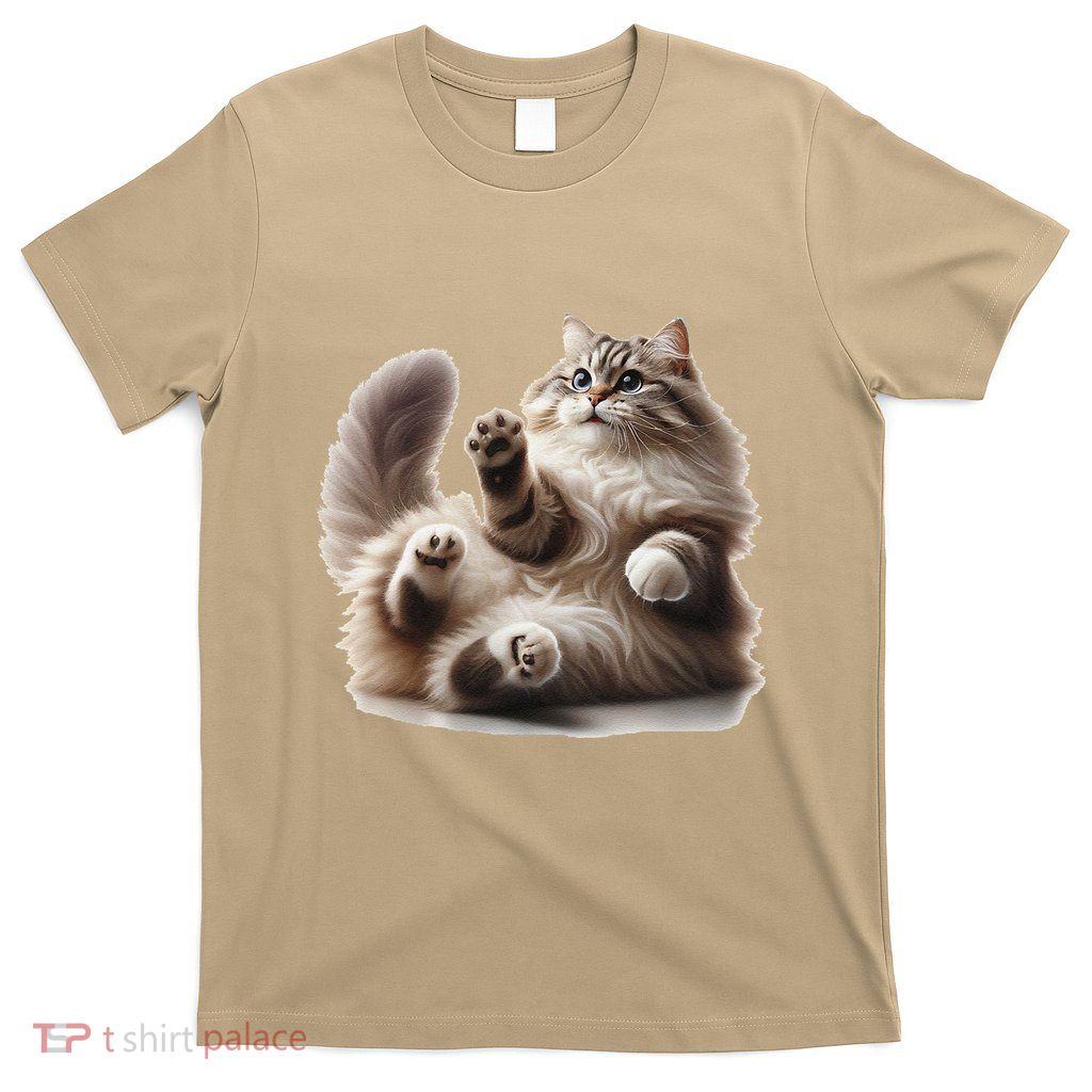 Siberian Cat Breed. Frolicking. T-Shirt