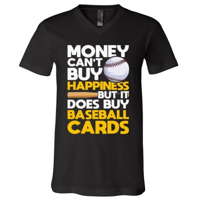 Sports Cards & Baseball Card Collector V-Neck T-Shirt