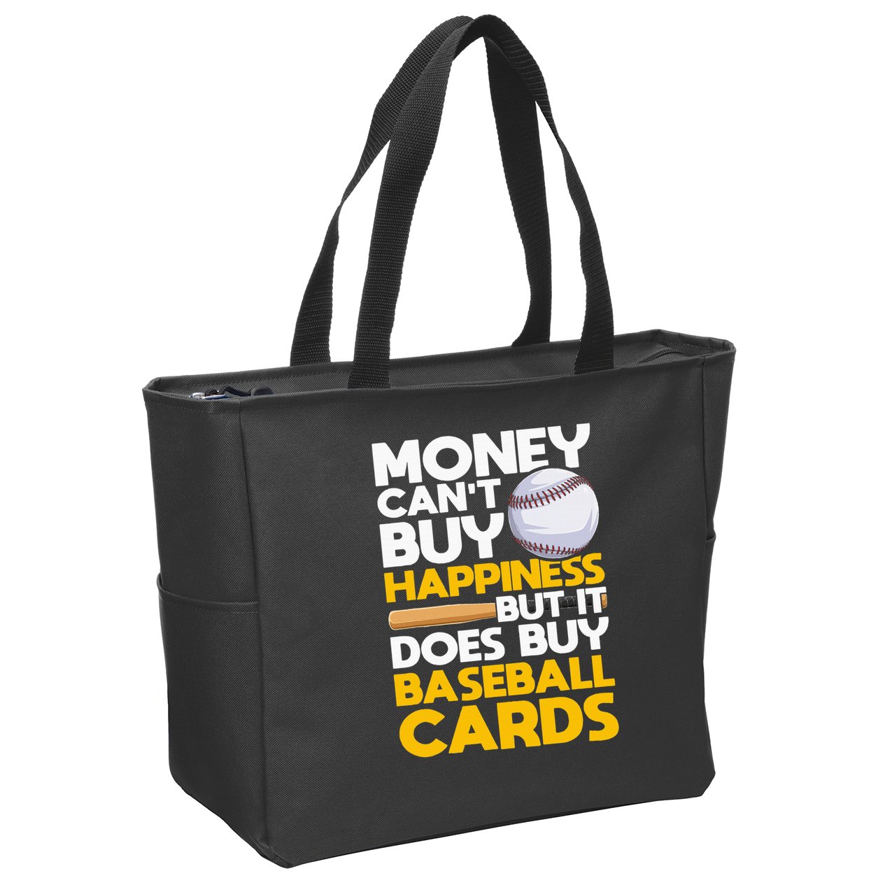 Sports Cards & Baseball Card Collector Zip Tote Bag