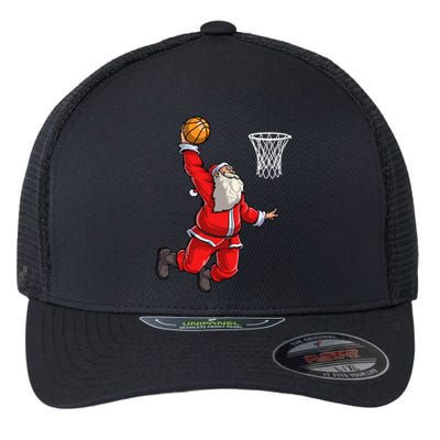 Santa Claus Basketball Superstar Christmas Family Pajamas Gift Flexfit Unipanel Trucker Cap