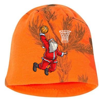 Santa Claus Basketball Superstar Christmas Family Pajamas Gift Kati - Camo Knit Beanie