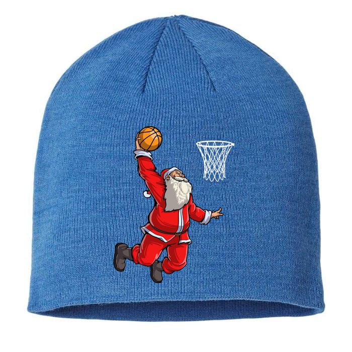 Santa Claus Basketball Superstar Christmas Family Pajamas Gift Sustainable Beanie