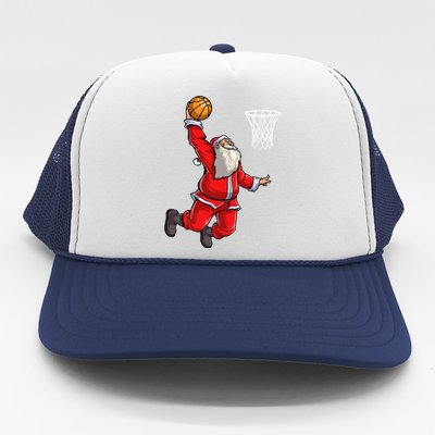 Santa Claus Basketball Superstar Christmas Family Pajamas Gift Trucker Hat