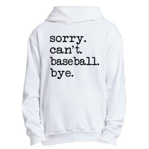 Sorry Cant Baseball Bye Raglan Baseball Tee Urban Pullover Hoodie