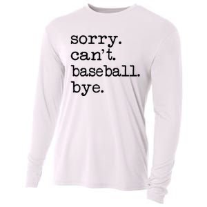 Sorry Cant Baseball Bye Raglan Baseball Tee Cooling Performance Long Sleeve Crew