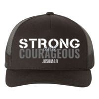 Strong & Courageous Bible Verse For Women Men Christian Yupoong Adult 5-Panel Trucker Hat