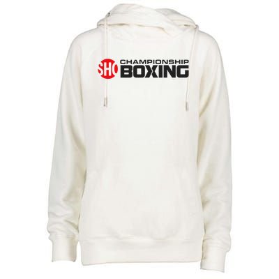 SHO Championship Boxing Logo Womens Funnel Neck Pullover Hood