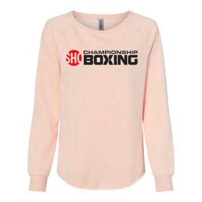 SHO Championship Boxing Logo Womens California Wash Sweatshirt