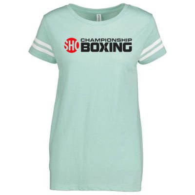 SHO Championship Boxing Logo Enza Ladies Jersey Football T-Shirt