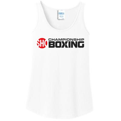 SHO Championship Boxing Logo Ladies Essential Tank