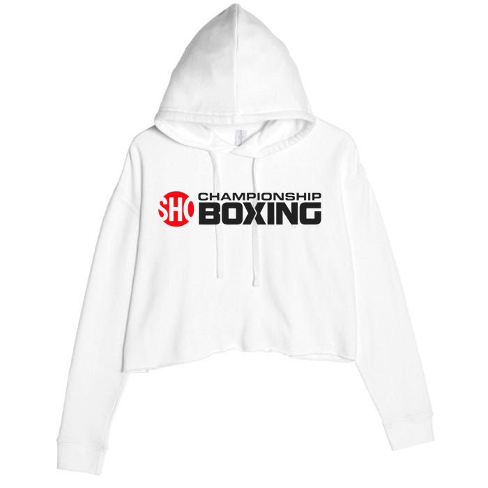 SHO Championship Boxing Logo Crop Fleece Hoodie