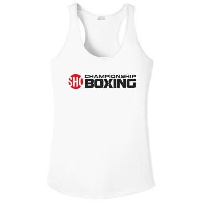 SHO Championship Boxing Logo Ladies PosiCharge Competitor Racerback Tank