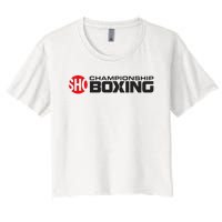 SHO Championship Boxing Logo Women's Crop Top Tee