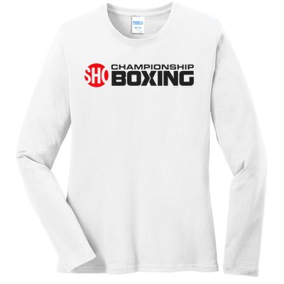 SHO Championship Boxing Logo Ladies Long Sleeve Shirt