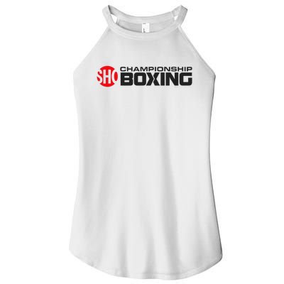 SHO Championship Boxing Logo Women's Perfect Tri Rocker Tank